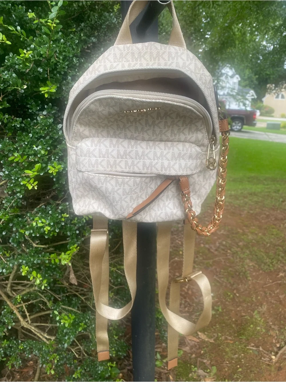 Michael Kors mini  back pack purse